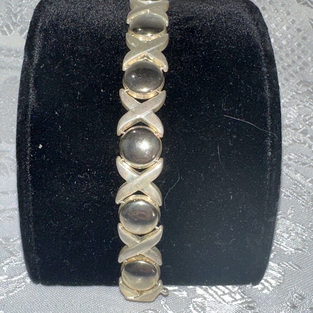 Vintage Italy 925 Sterling Silver XO Bracelet
